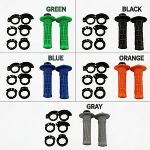Puños Universales para Motocicleta de 7/8" 22mm, Puños de Manillar a Presión para <span class=keywords><strong>KTM</strong></span> CRF SXF EXC Yamaha Honda Kawasaki Suzuki Motocross Dirt Bike - Product Image 1