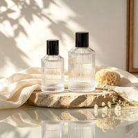 Botol Parfum Kaca Silinder Premium Artisan Kustom Grosir 30ml 50ml 100ml Kemasan Semprot Kaca Kosong Mewah