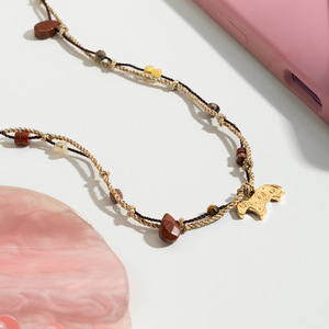 Collier long en acier inoxydable en forme d'animal pour femmes, design cheval, bijoux tendance, origine Yiwu - Product Image 4