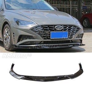 Diffuseur de pare-chocs avant de voiture noir brillant, pièce de modification pour Hyundai Sonata 10e génération, protection de pare-chocs, accessoire automobile - Product Image 2