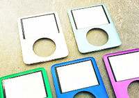 Carcasa Frontal para iPod Nano 3, Carcasa de Repuesto en Azul, Plateado, Gris, Morado, Verde, Rojo y Negro