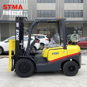 Chariot élévateur STMA 3 tonnes (6000 lbs) <span class=keywords><strong>homologué</strong></span> CE EPA, diesel/GPL, neuf ou d'<span class=keywords><strong>occasion</strong></span>, pour la construction, avec moteur et mât inclus - Product Image 3