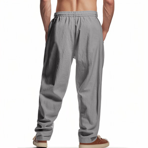 <strong>Men</strong> Pants 2026 Spring Autumn Cotton <strong>Linen</strong> Casual Pants for Adult Breathable Loose Straight High Waist <strong>Trousers</strong> <strong>S</strong>-3XL - Product Image 3