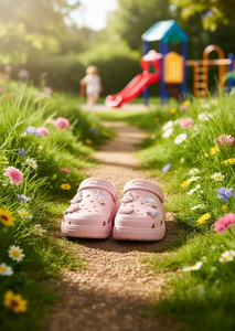 Sandali Zoccoli per Bambini MAD Rosa Taglia 18 con Spille Animatrici, Scarpe Estive Slip-On a Punta Tonda per Bambine - Product Image 2