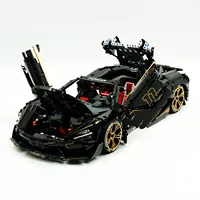 Guly 10625, Bloques de Construcción de Auto de Carreras a Escala 1:8, 3658 Piezas, Auto Deportivo MOC con Motor, Ladrillos ABS para Aprendizaje STEM, Regalos de Navidad