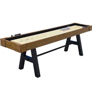 新デザイン9フィート2.74メートル無垢材スライドボードシャッフルボードテーブルゲームシャッフルボードテーブル土鍋テーブル