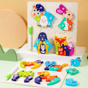 Nuevo Producto Hoye Craft, Tablero de Dibujo, Rompecabezas 3D, Rompecabezas Digital de Madera para Niños, Juego de Rompecabezas 3D de Madera para Niños - Product Image 6