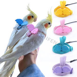 Tali Harness burung murah tali Budgie Cockatiel Macaw sedang kecil tali Harness burung Parrot dapat disesuaikan - Product Image 1