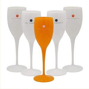 Flûtes à Champagne en plastique, verres en plastique, pour banquet de mariage - Product Image 2