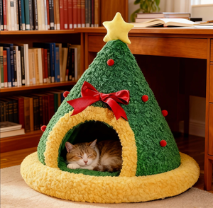 Meiweipet Cute Winter Triangular Faux Fur Removable <strong>Pet</strong> <strong>Bed</strong> for Small Animals Soft Plush Design for Cats &amp; Dogs - Product Image 6