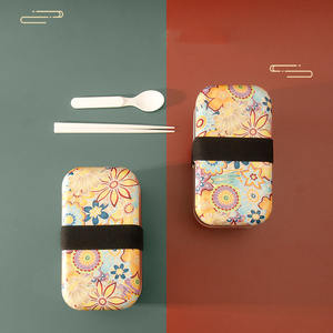 Lebo Vente en gros Boîte à lunch en plastique de qualité alimentaire de 500ml avec couverts Boîte à repas créative pour écoliers - Product Image 4