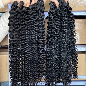 Drop Shipping Burmese Curly Natural Black Color 100% Raw Virgin Vietnamese Burmese Kinky Curly Human Hair Vendor