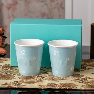 Multicolored Coffee Cup Macaron 5pcs/set American Style Portable Christmas <b>Gift</b> <b>Box</b> Bone China Handmade Home - Product Image 2