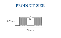 Vente en gros d'étiquettes RFID UHF mini pour bijoux U9/U7 860-960 MHz ISO18000-6C, étiquettes adhésives pour bagues et bracelets de haute valeur, longue portée de lecture