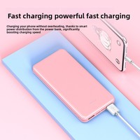 Batterie externe ultra-fine de 20000 mAh, grande capacité, charge rapide, sortie multi-ports, compacte, portable