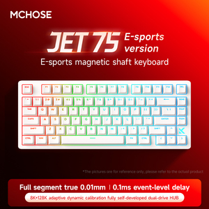 MCHOSE Kailh RGB Backlit Programmable Magnetic Mechanical <b>Keyboard</b> E-sports Game Office Customization Dedicated Wired Low - Product Image 4