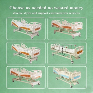 Klinisches Patientenbett mit 5 Funktionen für Intensivstation, Elektrisches Krankenhausbett mit Matratze - Product Image 6