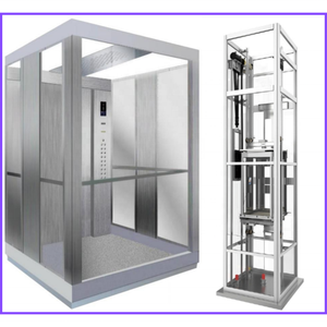 Ascensor Panorámico de Cristal para Exteriores, Económico y Popular, para Hoteles, Villas y <span class=keywords><strong>Casas</strong></span>, Elevador de Pasajeros - Product Image 1