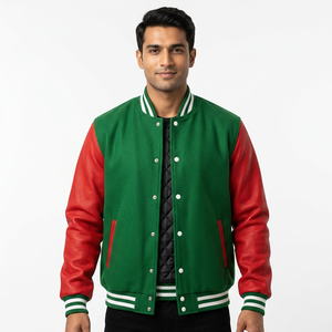 Chaqueta Varsity de Lona para Hombre, Precio Ajustable, Antiarrugas, Impermeable, Ecológica, Calidad Premium, Ligera, Totalmente Personalizable - Product Image 1