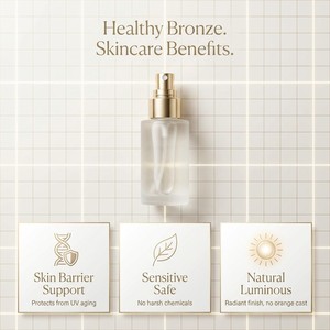 <span class=keywords><strong>Spray</strong></span> <span class=keywords><strong>Autobronceador</strong></span> OEM con DHA, Ácido Hialurónico y Fragancia de Coco, Bronceado Ultra Oscuro, Brillo Radiante para Rostro y Cuerpo, Vegano, Cruelty-Free, 100ml - Product Image 2