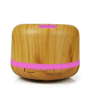 Difusor de Aroma con Diseño de Madera, Humidificador Ultrasónico de 500 ml con Luz y Temporizador para Uso en el Hogar y la Oficina - Product Image 1