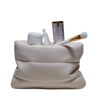 Sac Cosmétique Personnalisé OEM d'Usine Trousse de Maquillage en Néoprène Matelassé Pochette Bulle Rangement Beauté Soins Scuba Trousse de Toilette