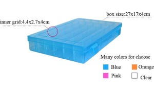 Hộp đựng đồ nghề tự làm bằng nhựa PP trong suốt 36 ngăn với vách ngăn có thể điều chỉnh - Product Image 6