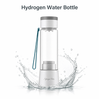 Bouteille d'eau hydrogénée de qualité alimentaire en PC Tritan, générateur SPE PEM 430 ml, portable, rechargeable avec fonction de lavage à l'envers, USB Type-C