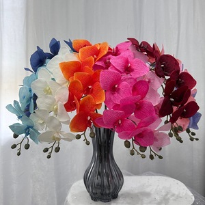 Orchidées Phalaenopsis artificielles imprimées en 3D, 7 têtes, en soie, pour décoration de mariage et de maison - Product Image 2