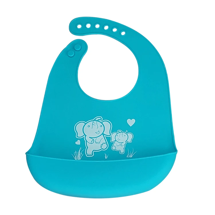 Герметичные портативные нагрудники из силикона с рисунком без бисфенола А