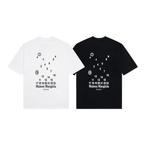 Camiseta Masculina de Alta Gama, Vintage, Retro, de Lujo, <span class=keywords><strong>Maiso</strong></span> Margiela, con Letras Digitales, 300g, 100% Algodón, Manga Corta, Transpirable y Holgada - Product Image 6