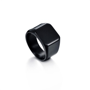 Non Tarnish Jewelry Personalized Fashion Fine Stainless Steel 18K Gold Plated Engraved Blank Logo Finger <b>Ring</b> <b>for</b> <b>Men</b> Women - Product Image 5