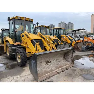 Used Jcb 3CX Backhoe Loader Provided ORIGINAL Construction Works Yellow Used Engines for Sale 7 Ton ENGLAND 75 KW 2014 1m3