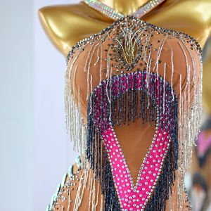 Vestido de Ballet con Lentejuelas y Flecos para Niñas, Ideal para Cumpleaños, Espectáculos en Las Vegas, Bailarinas, Carnaval, Fiestas Nocturnas y Actuaciones - Product Image 4