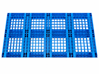 Palettes en plastique robustes modulaires à emboîtement pour la logistique d'entrepôt, plateforme de stockage empilable