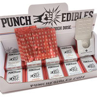 Boîte d'emballage en papier pour barres énergétiques comestibles au chocolat Punch Bar, présentoir pour comptoir E, collation