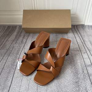 Nuevas llegadas, zapatillas <span class=keywords><strong>de</strong></span> tacón alto personalizadas con correa cruzada <span class=keywords><strong>Roma</strong></span> <span class=keywords><strong>de</strong></span> verano para <span class=keywords><strong>mujer</strong></span>, cinturón tejido, espiga cuadrada, Sandalias <span class=keywords><strong>de</strong></span> tacón grueso para <span class=keywords><strong>mujer</strong></span> - Product Image 1