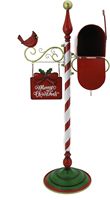 Buzón de Correo Metálico Independiente de Estilo Vintage Grande, Impermeable, para Montar en la Pared, para Uso en Exteriores u Oficina, con Función de Cerradura