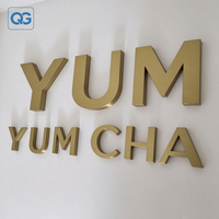 Lettres en relief personnalisées en acrylique 3D et en acier inoxydable pour enseignes de bâtiments, magasins, bars, entreprises, hôpitaux, restaurants, publicité