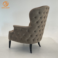 1 QUANTITÉ MINIMALE DE COMMANDE personnalisé coréen café meubles équipements salon de velours canapé chaise de loisirs pour café et bistro en plein air