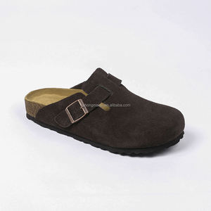Sandalias Unisex Birkenstocks de Corcho y Gamuza con Punta Cerrada, Sandalias Personalizadas con Logotipo para Exteriores, Jardín, Planas, Cómodas para Verano, Otoño e Invierno - Product Image 1