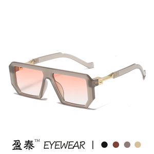 Eyewear <b>Square</b> <b>Sunglasses</b> UV400 Plastic Metal Frame Unisex Street Style - Product Image 5