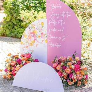 Panel de Bienvenida Acrílico LED con Logotipo Personalizado al por Mayor GNW, Arco de Boda, Letrero de Bienvenida, Panel de Fondo - Product Image 2