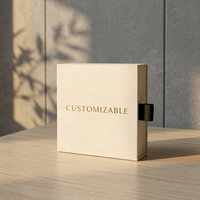 Boîte d'emballage personnalisée en matériaux recyclés écologiques pour chaussettes et cosmétiques - Construction robuste en carton rigide avec aimant