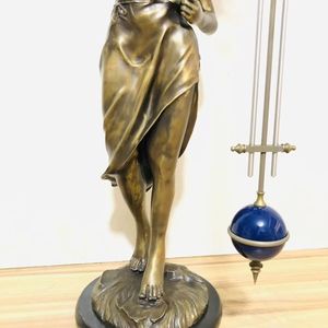 Lớn bắt chước 17th mỹ đẹp ansonia thể thao người phụ nữ đồng cổ 8 ngày phong trào con lắc/swing Shift Đồng hồ cơ khí - Product Image 3