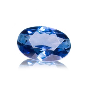 Zaffiro Naturale dello Sri Lanka di Alta Qualità, Gemma Sfusa Blu Taglio Ovale con Brillantezza e Forma Rotonda, Altezza 8mm, Trattato Termicamente - Product Image 1