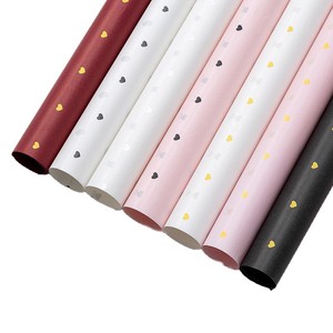Papel de Regalo Floral para el Día de San Valentín, Papel de Seda Grueso de Doble Color con Corazón, Personalizado, Ecológico, Antiarrugas, Hecho a Mano - Product Image 3