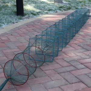 Có thể gập lại Lưới Đánh Cá bẫy bẫy tôm Crawfish Bẫy lưới đánh cá tôm cua đúc mang lưới - Product Image 2