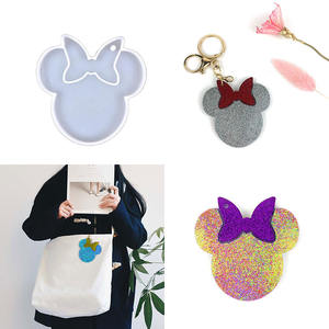 Molde <span class=keywords><strong>de</strong></span> silicona para llaveros <span class=keywords><strong>de</strong></span> <span class=keywords><strong>Mickey</strong></span>, DIY, elevador temprano, se puede usar para hacer llavero, colgante, collar, pendientes, artesanías <span class=keywords><strong>de</strong></span> resina - Product Image 2