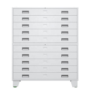 Armoire à plans et cartes en acier, armoire à plans horizontale en métal, armoire à plans plats format A0 A1, armoire de <span class=keywords><strong>rangement</strong></span> pour dessins et <span class=keywords><strong>papier</strong></span> artistique, assemblée - Product Image 1